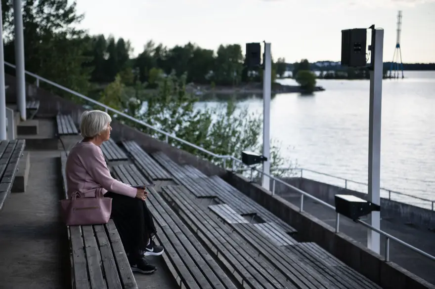 Jana Winderen's IHME Helsinki 2020 piece Listening Through The Dead Zones at the Helsinki Rowing Stadium in August 2021.